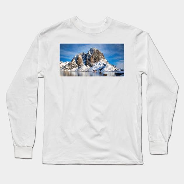 Peaks of Hamnoy, Norway Long Sleeve T-Shirt by jforno